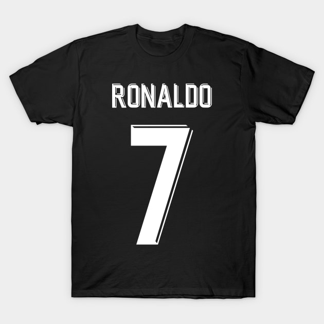 Christiano Ronaldo Madrid Away Jersey 2018 T-Shirt by Alimator